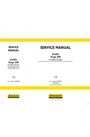 New Holland CE D180C Service Manual