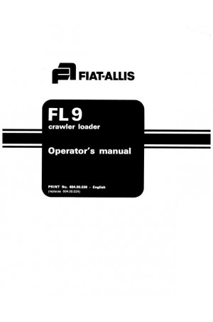 New Holland FL9 Operator`s Manual