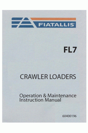 New Holland CE FL7 Operator`s Manual