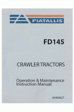 New Holland CE FD145 Operator`s Manual
