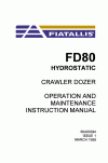 New Holland CE FD80 Operator`s Manual