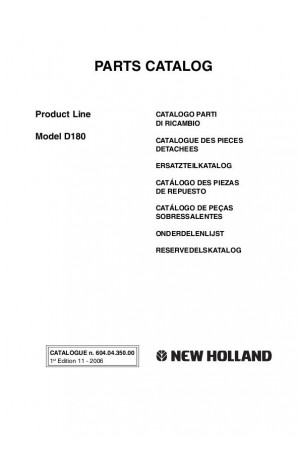 New Holland CE D180 Parts Catalog