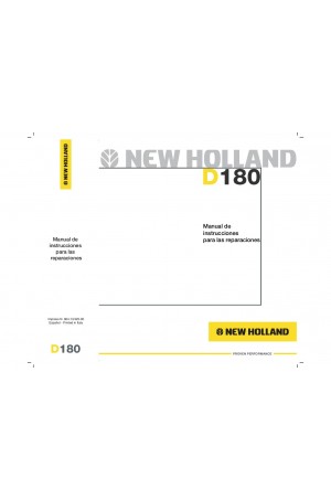 New Holland CE D180 Service Manual