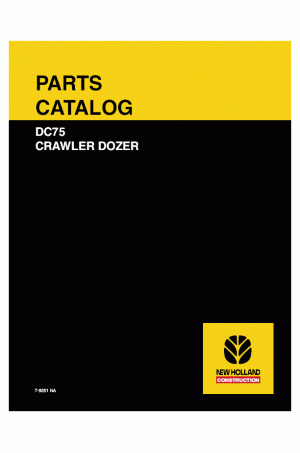 New Holland CE DC75 Parts Catalog