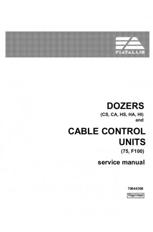 New Holland CE 75, F100 Service Manual