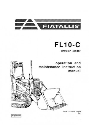 New Holland CE FL10C Operator`s Manual