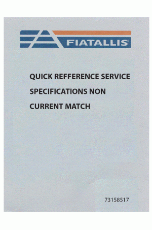 New Holland CE FD5, FD7 Service Manual