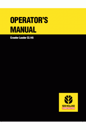 New Holland CE CL145 Operator`s Manual