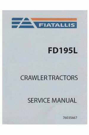 New Holland CE FD195L Service Manual