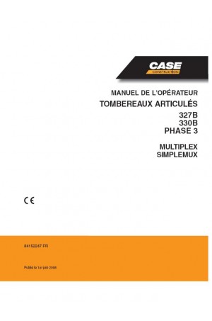 Case 1150K, 327B, 330B Operator`s Manual