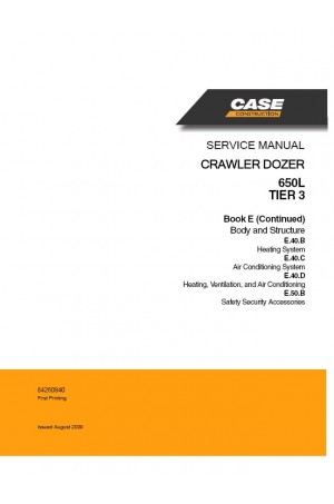Case 650L, E50 Service Manual