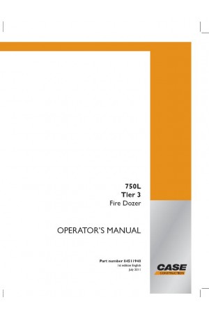 Case 750L Operator`s Manual
