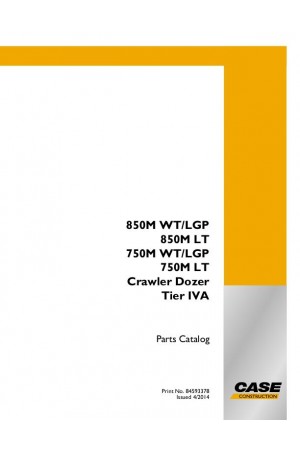 Case 750M, 850M Parts Catalog