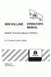 New Holland 60CB Operator`s Manual
