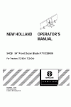New Holland 54CB Operator`s Manual