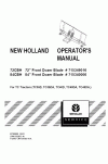 New Holland 72CBH Operator`s Manual