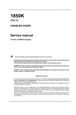 Case 1850K Service Manual