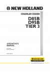 New Holland CE D85B, D95B Operator`s Manual