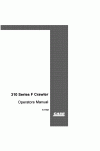 Case 310, 310F Operator`s Manual