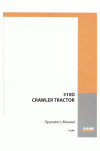 Case 310D Operator`s Manual