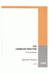 Case 750 Operator`s Manual