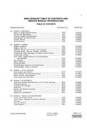 Case 850B Service Manual