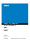 Kobelco 80CS Operator`s Manual