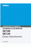 Kobelco SK100, SK120 Operator`s Manual
