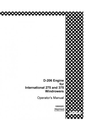Case IH 275, 375 Operator`s Manual
