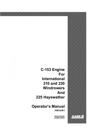 Case IH 210, 225, 230 Operator`s Manual