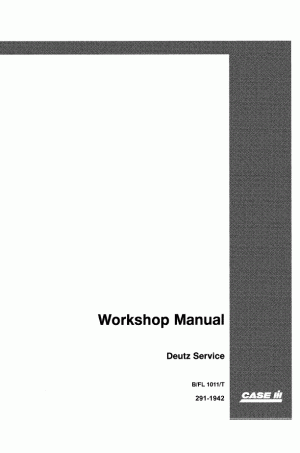 Case DEUTZ Service Manual