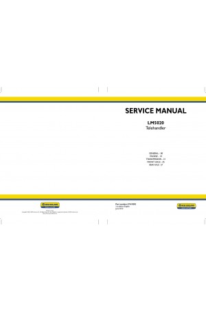 New Holland LM5020 Service Manual