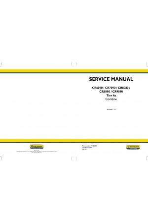 New Holland CR6090, CR7090, CR8080, CR8090, CR9090 Service Manual