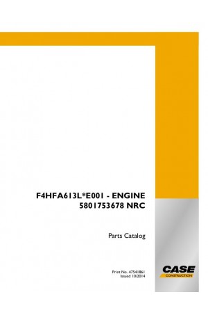Case F4HFA613L*E001 Parts Catalog