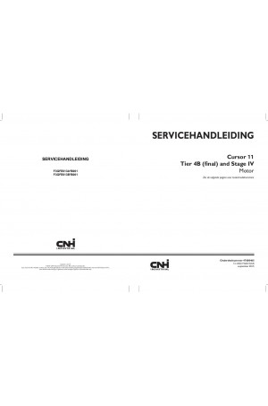 New Holland CE F3GFE613A*B001, F3GFE613B*B001 Service Manual