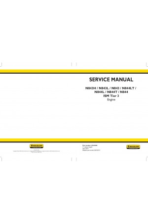 New Holland CE N843, N843H, N843L, N844, N844L, N844LT, N844T Service Manual