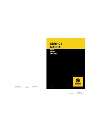 New Holland N844, N844T Service Manual