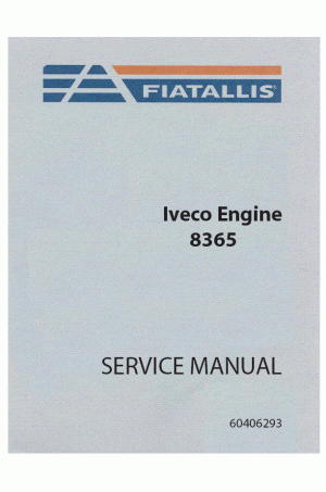 New Holland CE 8365 Service Manual