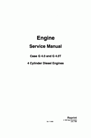 Case 4, G4.0, G4.0T Service Manual