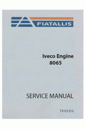 New Holland CE 8065 Service Manual