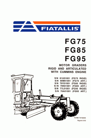 New Holland CE FG75, FG85, FG95 Parts Catalog