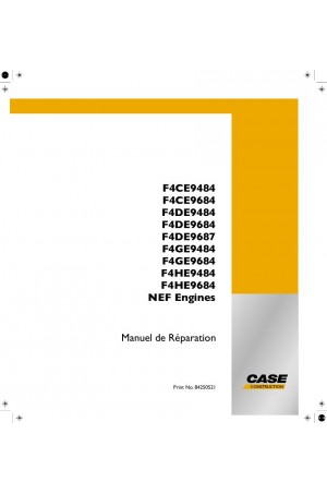 Case F4CE9484, F4CE9684, F4DE9484, F4DE9684, F4DE9687, F4GE9484, F4GE9684, F4HE9484, F4HE9684 Service Manual