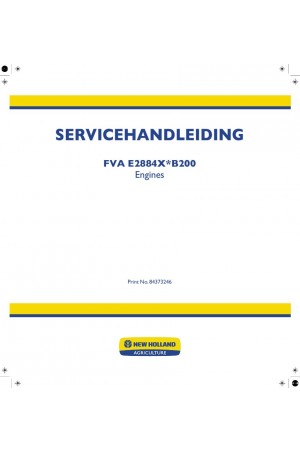 New Holland FVA Service Manual
