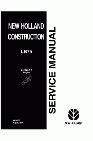 New Holland CE LB75 Service Manual