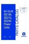 New Holland SE190, SE215, SE240 Parts Catalog