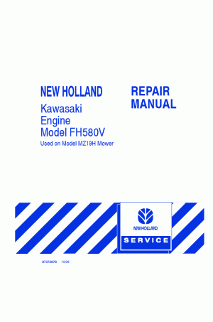 New Holland MZ19H Service Manual