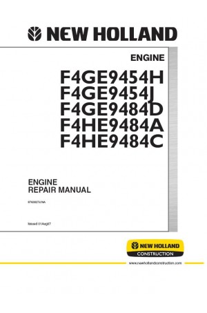 New Holland CE B95, B95B, L190, LW110.B, U80 Service Manual