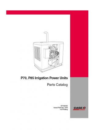 Case IH P70, P85 Parts Catalog