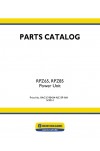 New Holland RPZ65, RPZ85 Parts Catalog