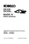 Kobelco SK330, SK330LC Parts Catalog